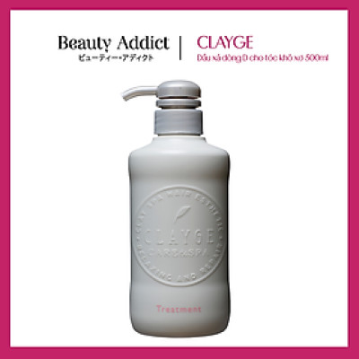 Dầu Xả CLAYGE Treatment D Nhật Bản, 500ml, Phục Hồi Hư Tổn Từ Sâu Bên Trong, Dưỡng Tóc Bóng Mượt, Chứa Keratin, Dầu Trứng, Protein Màng Vỏ Trứng, Mật Ong, Chiết Xuất Dầu Thực Vật Và Rễ Cây