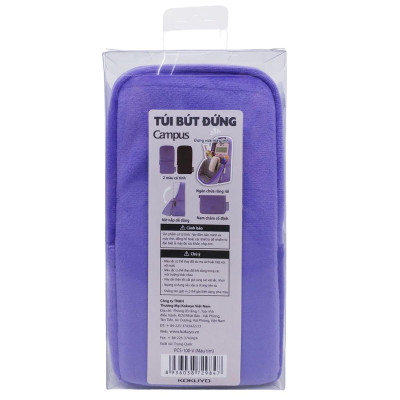 Túi Bút Đứng Vải Nhung - Campus PCS-100-V - Màu Tím