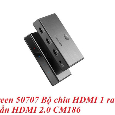Ugreen UG50707CM186TK Bộ chia HDMI 1 ra 2 chuẩn HDMI 2.0 - HÀNG CHÍNH HÃNG
