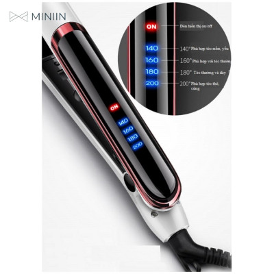 Máy Ép Uốn Là Tóc Đa Năng 3 Trong 1 Cao Cấp Hàng Loại 1 Chính Hãng MINIIN Sang Trọng Kiểu Hàn Quốc - Kết Hợp Duỗi, Tạo Nhiều Kiểu Tóc Thông Minh – Dùng Cho Salon Tóc & Tại Nhà- Tiện Lợi