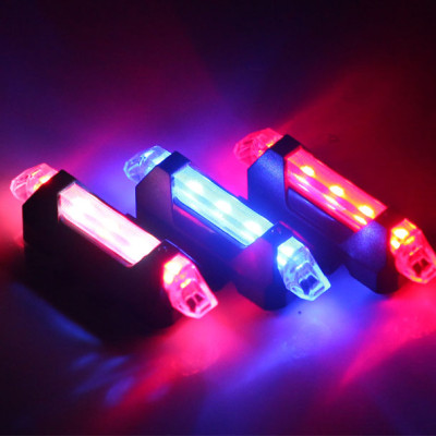 Đèn Hậu Phía Sau Cảnh báo an toàn Đuôi Xe Đạp DC918 Sạc USB Có Thể Sạc Lại MaiLee