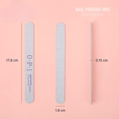 Dũa Mỏng OPI Lốc 50 Cái Form Thẳng Độ Nhám 100/180 Thân Cứng, Không Xẹp, Cầm Chắc Tay Làm Nail Tiện Lợi, Dễ Chỉnh Hướng, Tốc Độ Dũa Theo Yêu Cầu