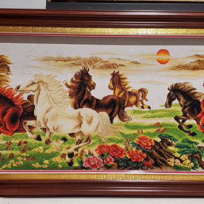 TRANH THÊU TAY CHỮ THẬP - MÃ ĐÁO THÀNH CÔNG