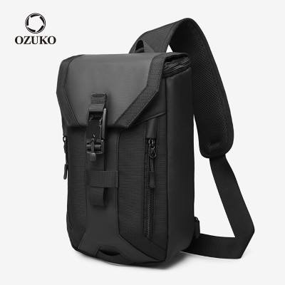 Túi xách messenger OZUKO đeo chéo vai và ngực nhiều lớp không thấm nước cho nam