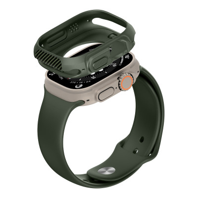 Ốp Case TPU Slim Carbon cho Apple Watch Ultra / Apple Watch Ultra 2 49mm - Hàng Chính Hãng