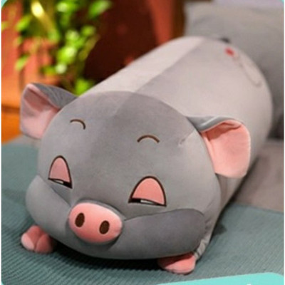 Gấu bông heo lười mắt hí, lợn buồn ngủ đáng yêu siêu hot (40cm--->100cm) vải miniso 4 chiều cao cấp mềm êm – Gối ôm heo hồng buồn ngủ, lợn mắt sụp cute