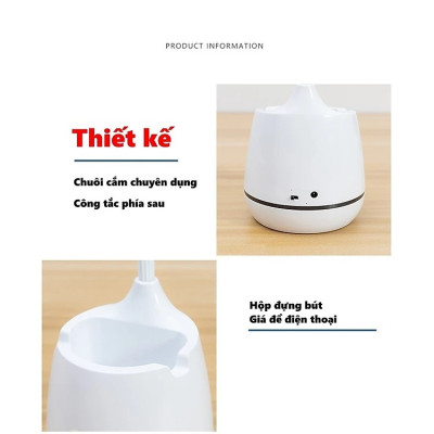 Đèn Bàn Học Led Bảo Vệ Mắt Chống Cận Làm Việc - Đọc Sách - Học Tập - Thân Đèn Uốn Cong Tiện Lợi - Linh Hoạt Điều Chỉnh Góc Độ & Vùng Sáng - Hàng Chính Hãng