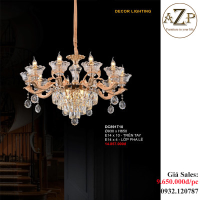 ĐÈN THẢ TRẦN (TAY) / ĐÈN TRANG TRÍ AZP-TT891 phong cách Tân Cổ Điển, hàng nhập khẩu AZP