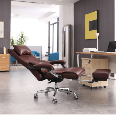 Ghế Giám Đốc Văn Phòng D439 Ngả Lưng kèm 2 Gối - Gác Chân - Siêu Êm - Phân Khúc Trung Lưu dành cho người đau lưng ngồi lâu.