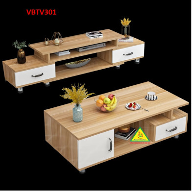 Bộ kệ tivi và bàn trà đẹp, bàn sofa phong cách hiện đại sang trọng VBTV10