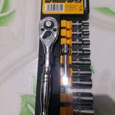 BỘ TUÝP 13 MÓN 1/4 HỆ INCH CÔNG NGHIỆP TOLSEN 15390- HÀNG CHÍNH HÃNG