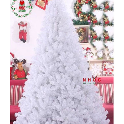 Cây thông noel màu trắng 3m - Tán dày và đẹp, cây thông chắc chắn và dể tháo lắp