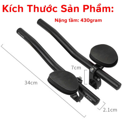 Tay nghỉ xe đạp thể thao đường trường dododios hợp kim nhôm chắc chắn