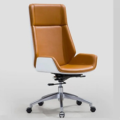 Ghế giám đốc da bò lưng ốp gỗ cao cấp có tựa đầu NB1004, công thái học lưng ốp gỗ chống mỏi lưng