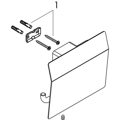 Lô giấy vệ sinh đơn hansgrohe AddStoris 41753