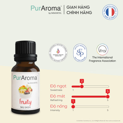 [Best Seller] Combo 7 Tinh Dầu Thiên Nhiên Nguyên Chất PurAroma by IMMORTEL 10mL Chính Hãng Pháp