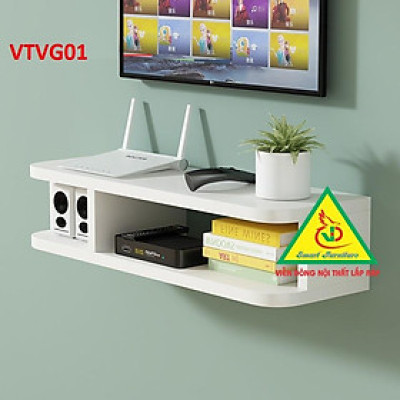 Kệ Ti Vi Treo Tường Trang Trí VTVG01 - Nội Thất Lắp Ráp