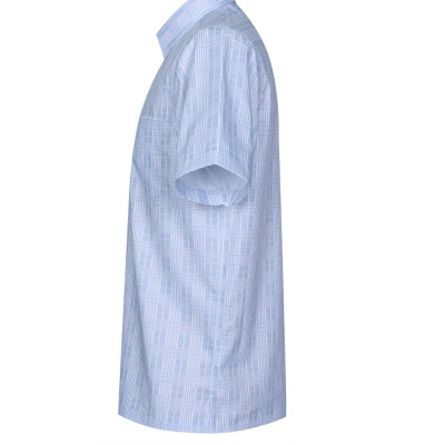 Áo sơ mi nam KHATOCO ngắn tay caro A1MN468T2-CNCR384-2507-N