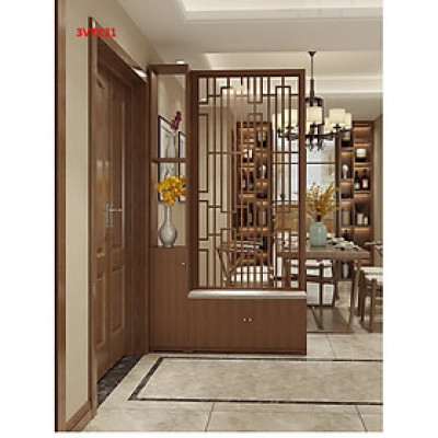 Vách ngăn phòng khách nhà bếp, Tủ kệ vách ngăn phòng 3VTK31 - Nội thất lắp ráp Viễn Đông Adv