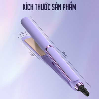 Máy Duỗi, Ép, Uốn Tóc Đa Năng 2 Trong 1 Cao Cấp Besti- Kết Hợp Duỗi, Uốn, Tạo Kiểu Tóc Thông Minh - Dùng Cho Salon Tóc & Tại Nhà - Hàng Chính Hãng 