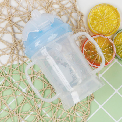 Bình tập uống cho bé từ 6 tháng tuổi KUKU chống sặc nhựa PP cao cấp 220ml ku5462