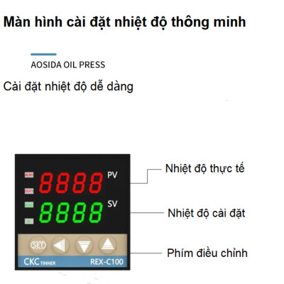 Máy ép dầu thực vật nóng và lạnh dùng trong gia đình thương hiệu Anh Quốc cao cấp AOSIDA A250 - Hàng Chính Hãng
