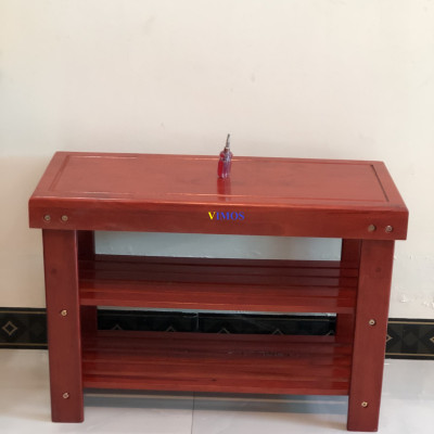Kệ giày dép, kệ để đồ có ghế ngồi VIMOS- Tặng kèm tuột vít 2 đầu đa năng
