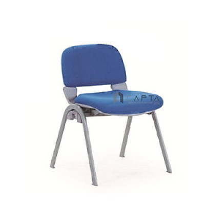 Ghế học sinh học bài màu xanh dương CT3617-1F Nội thất Capta Ghế học sinh cấp 1 nệm vải bố màu xanh dương chân thép sơn tĩnh điện tại HCM 