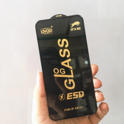 Kính cường lực cho iPhone 11 / Xr full màn hình OG đen cao cấp( hàng chính hãng)