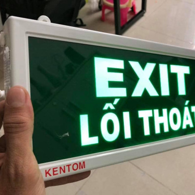ĐÈN THOÁT HIỂM EXIT LIGHT KT-110 KENTOM (1 MẶT)