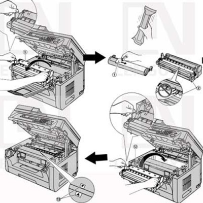 Hộp mực KX FAT 411 LN lenguyen dùng cho máy Fax Panasonic KX MB2025, KX MB2000, KX MB2030, KX MB1900 - hàng chính hãng