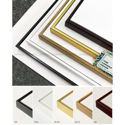 Tranh Canvas Hoa Mẫu Đơn Hồng (Hình thật - Đã có khung, móc, đinh treo) - S5B9