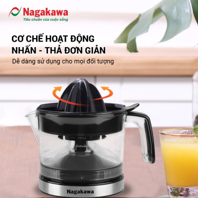Máy vắt cam điện Nagakawa NAG0814 (0.75 Lít) - Hàng Chính Hãng