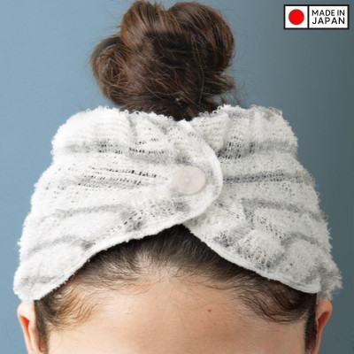 Khăn mũ trùm đầu khi tắm Towa Sangyo - Bản hẹp - Made in Japan