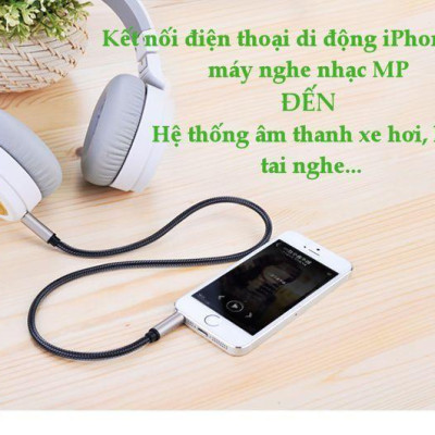 Ugreen UG10604AV125TK 2M màu xám đen cáp 3.5mm Pro audio đầu kim loại dây dù bọc chống nhiễu - HÀNG CHÍNH HÃNG
