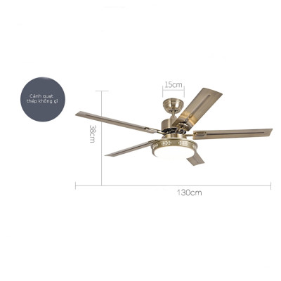 Quạt Trần Lõi Đồng INERTER  Nhiều Lựa Chọn Màu,Có 6 Cấp Độ Gió, 3 Chế Độ Đèn LED, động cơ DC tiết kiệm điện, có ĐK từ xa