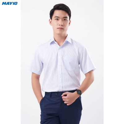 Áo sơ mi nam cộc tay May 10 form Regular mã 010121097 AD013