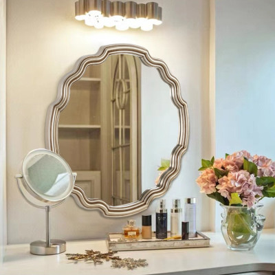 Gương bàn trang điểm, gương trang trí PU872B, Kích thước 80*80cm