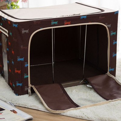 Túi vải đựng quần áo chăn màn khung sắt gấp gọn cỡ đại 66L - Túi vải đựng đồ đa năng chống thấm nhiều mẫu mã, họa tiết cao cấp - Hàng chính hãng D Danido