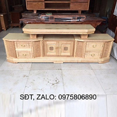 Kệ tivi gỗ sồi hiện đại gỗ tự nhiên 2m2 tủ gỗ để tivi trang trí kệ tivi