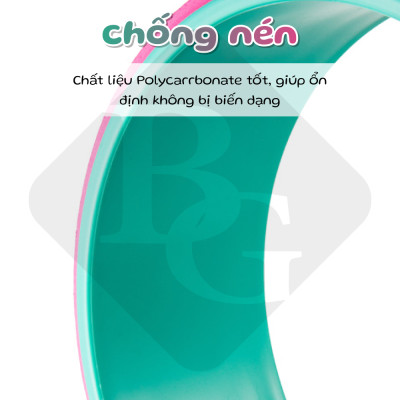 BG Vòng Tập Yoga, Yoga Wheel 33cm Vòng Yoga Pilates Nhựa ABS Tập Lưng Cao Cấp Chính Hãng (hàng nhập khẩu)