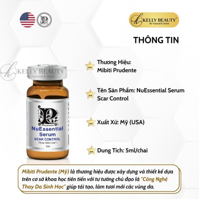 Tế Bào Gốc Mibiti Prudente Scar Control – Làm Đầy Sẹo Rỗ, Phục Hồi Da Mỏng Yếu | Kelly Beauty