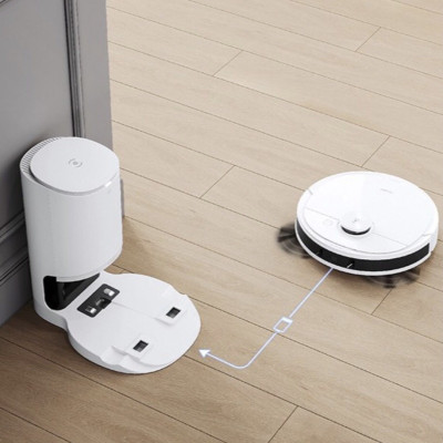 Robot hút bụi lau nhà thông minh Ecovacs Deebot N8 Plus Bản Quốc Tế - Tích Hợp Dock Sạc Tự Động Hút Rác, Bản Đồ Laser TrueMapping Chính Xác Hơn Công Nghệ TrueDetect3D - Hàng Chính Hãng
