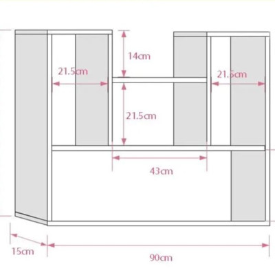 Kệ Giá Sách Treo Tường Sáng Tạo Với Kết Cấu Giấu Chân Chắc Chắn Juno Sofa CTKT182 KT 62cm x 90cm x 15cm