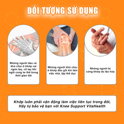 Viên Uống Hỗ Trợ Khớp Gối VITAHEALTH Knee Support Tái Tạo Xương Khớp Sụn Khớp (60 Viên)