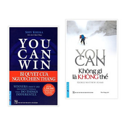 Combo Sách Tư Duy :  You Can - Không Gì Là Không Thể + You Can Win - Bí Quyết Người Chiến Thắng - First News
