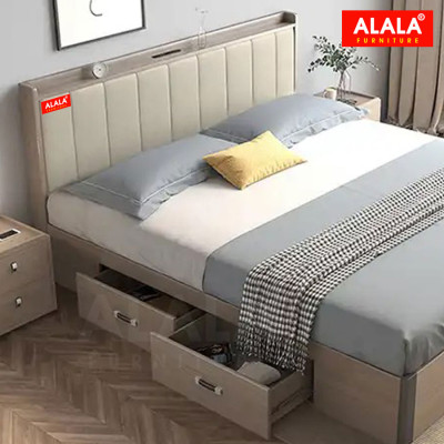 Giường ngủ ALALA20 + 2 hộc kéo / Miễn phí vận chuyển và lắp đặt/ Đổi trả 30 ngày/ Sản phẩm được bảo hành 5 năm từ thương hiệu ALALA/ Chịu lực 700kg