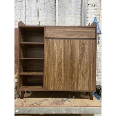 tủ giày dép gỗ công nghiệp dài 1m x sâu 30 x cao 104 chân gỗ sồi giá tại xưởng