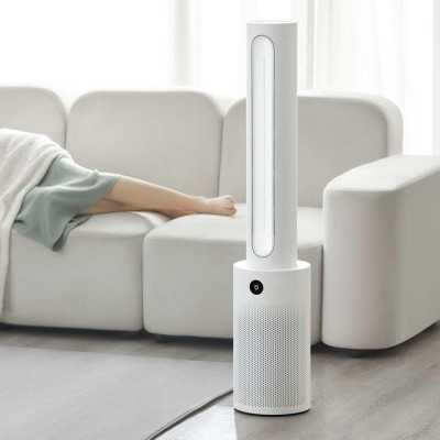 Quạt Không Cánh Lọc Không Khí Xiaomi Mijia 2 In 1 Xoay 150 Độ Khử Khuẩn UV Kết Nối App - Hàng Nhập Khẩu