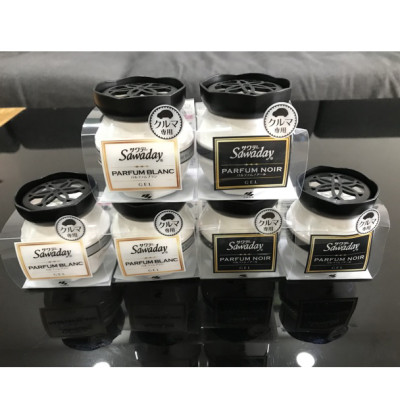 Sáp thơm khử mùi làm mát không khí ô tô Sawaday Parfum Noir Cao Cấp Nhật Bản 90g